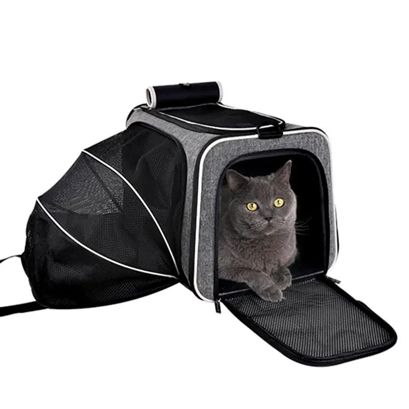 Pet Carrier Backpack Expandable Portable Pet Travel Carrier Backpack Hiking Travel Camping Cycling Outdoor Use for Cats cat bag