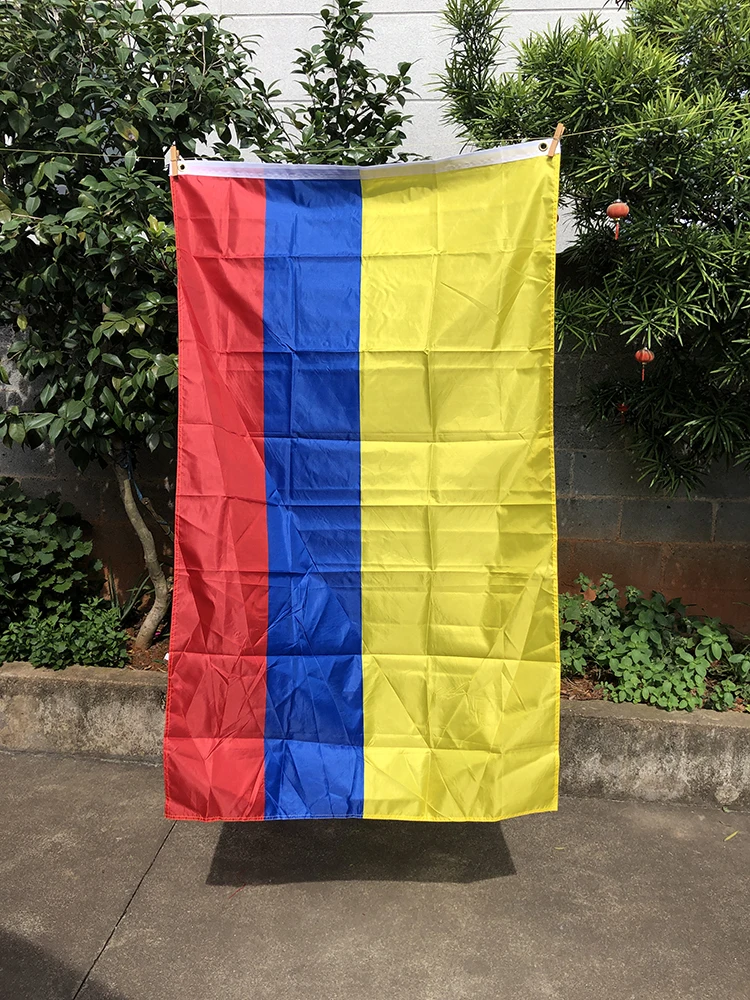 Z-ONE FLAG 3ft X 5ft Columbia Colombia Flag 90 x 150cm polyester hanging Flag Indoor Outdoor Home Decor