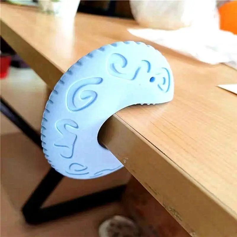 

Soft Silicone Door Guard For Child Safety Stops Door From Closing Fully Without Tool A2UB