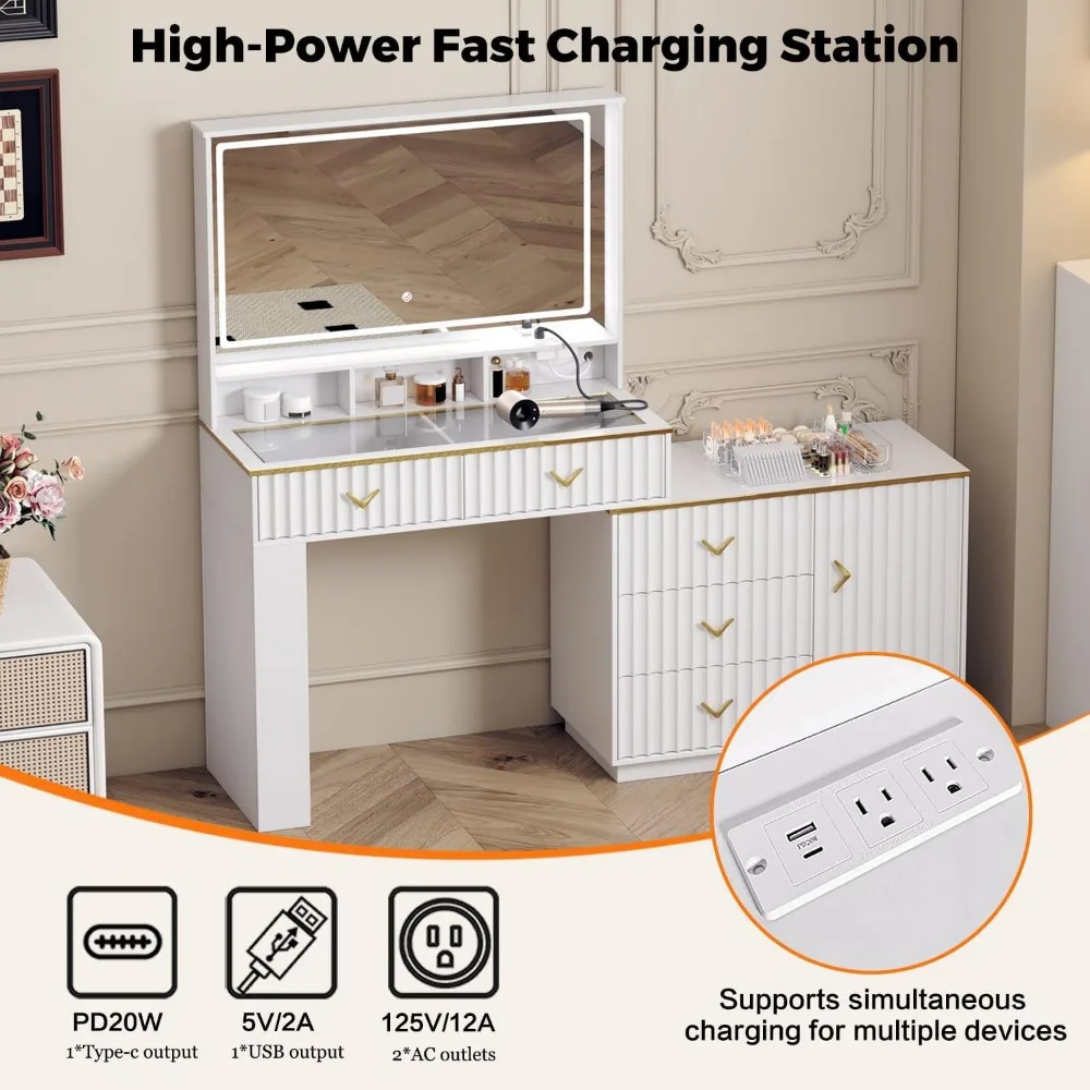 تحتاج إلى مكتب المكتب المنزلي مقاس 47 بوصة - طاولة كمبيوتر قابلة للطي مع شهادة BIFMA، محطة عمل طاولة الكمبيوتر مثالية f