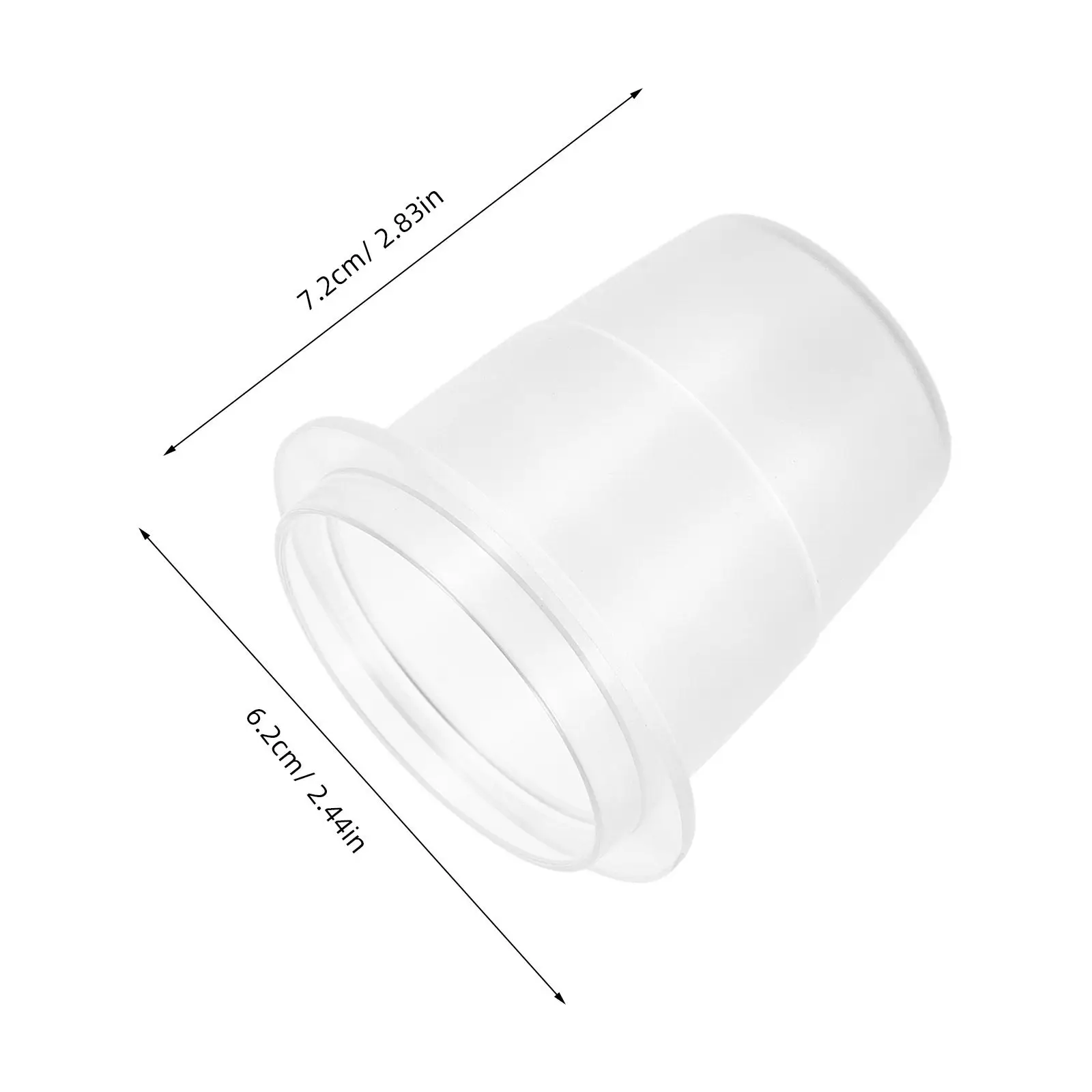 Coffee Dosing Cup Frosted Translucent 58Mm Plastic Espresso Powder Receiving Cup Grinding Tray for Coffee Machine Accessories
