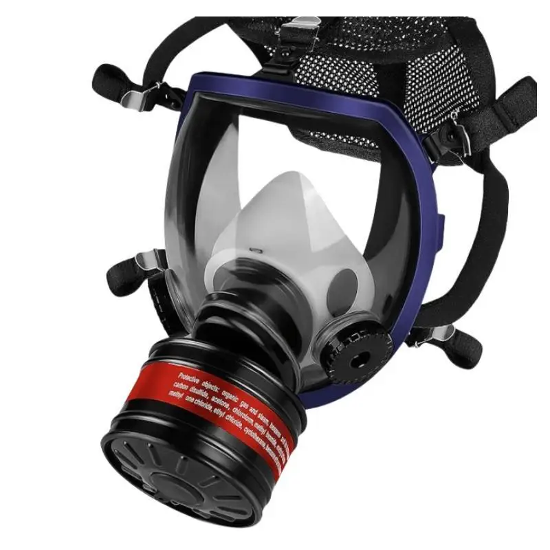 Full Face Respirator Gas Mask 40 Mm Activated Carbon Filter Canister Suitable for Fumes Chemical, Spray Paint, Tactical-Survival