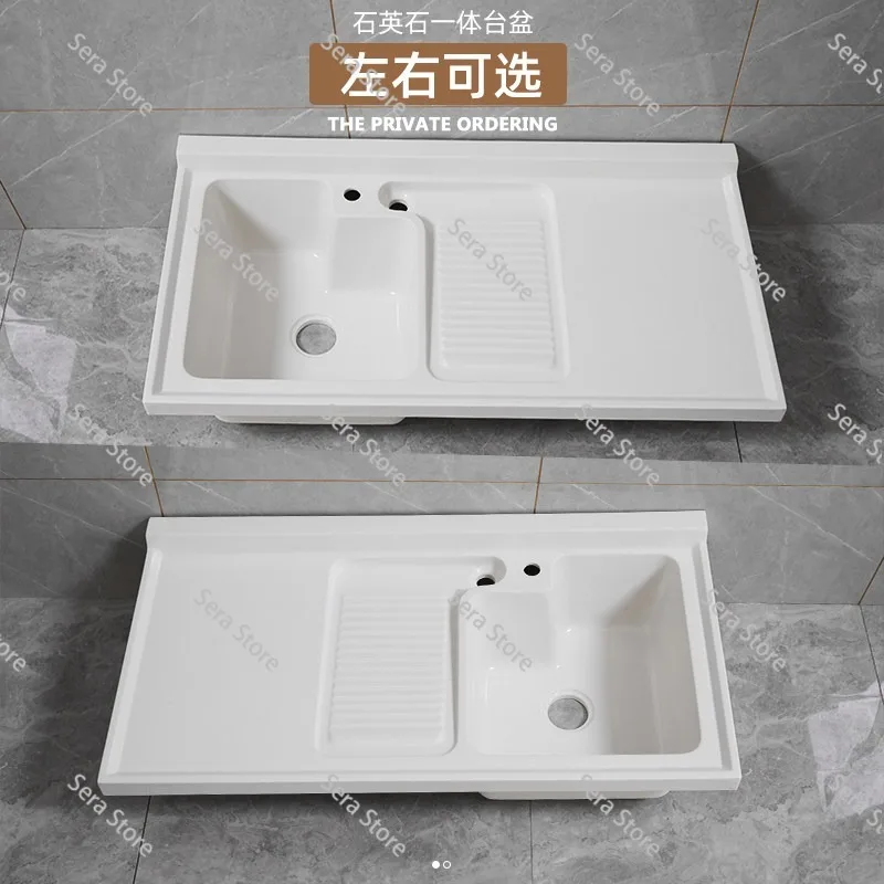 For Balcony Laundry Basin with Rubbing Board Washing Machine