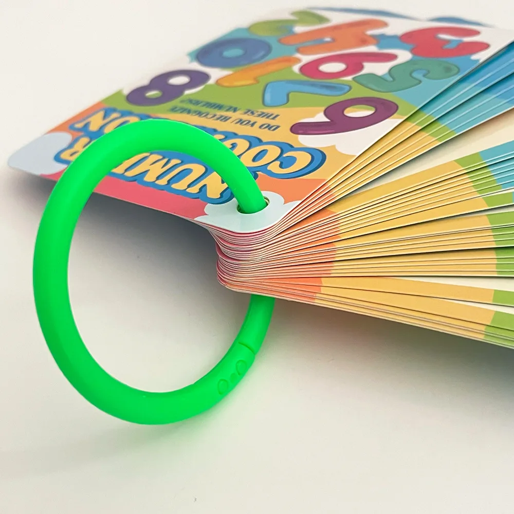 Early Education Flashcards 30 Digital Math English Word Cards Cognitive Interactive Double Sided Interactive Activity Cards