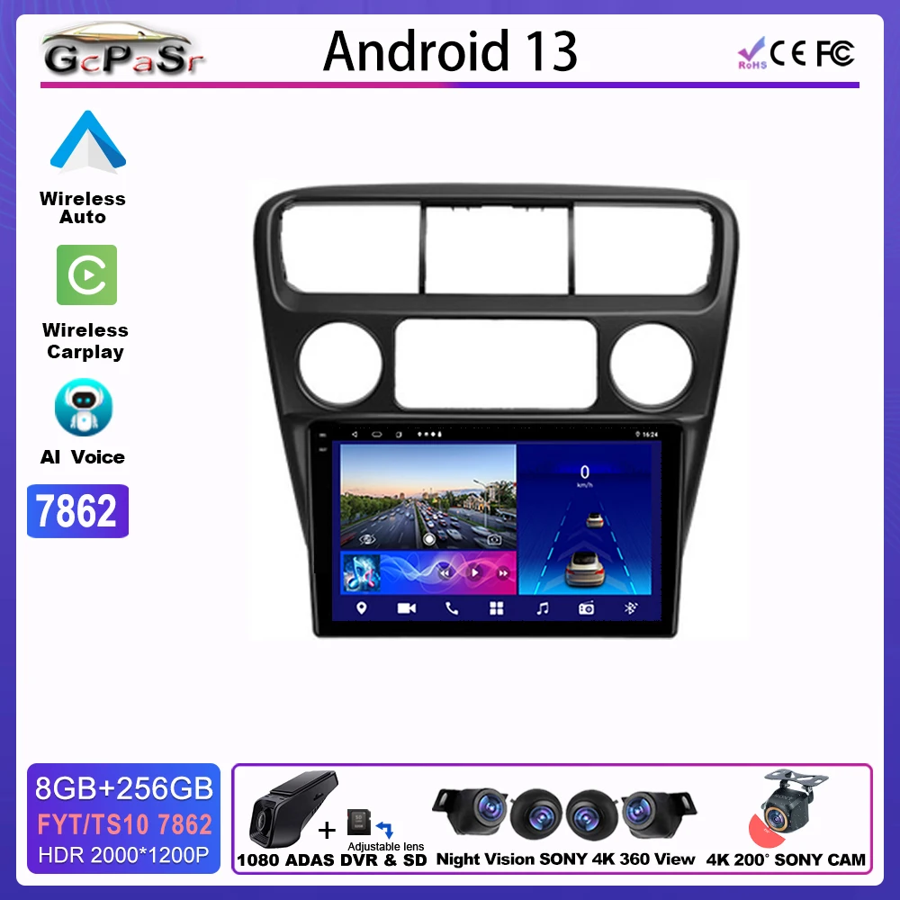 

Radio Android Carplay For HONDA ACCORD 6 1997 - 2002 Multimedia Automotive Player Touch Screen 9 Inch 5G DVD Wifi Rear Camera
