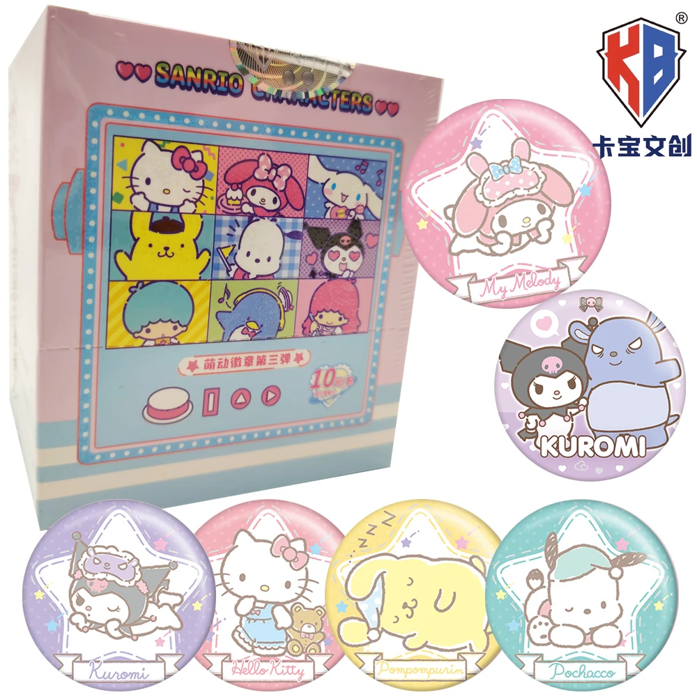 

New Genuine KABAO Sanrio Characters Badges Anime Peripherals Adorable Bags Pendants Charming Birthday Gifts for Enthusiasts