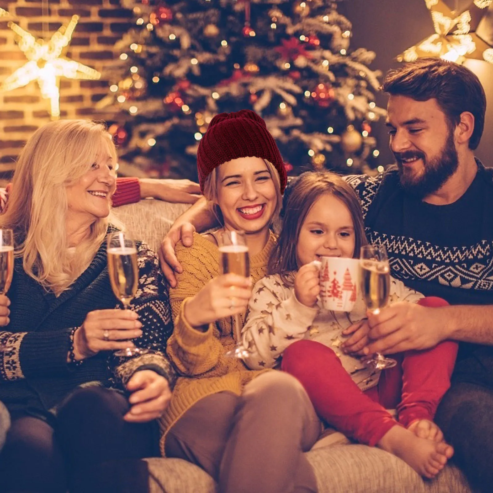 

Winter Autumn Knitted Woolen Hat Solid Color Soft Warm Beanie Casual Outdoor Knitting Hat Fashion Wool Cap for Women Men