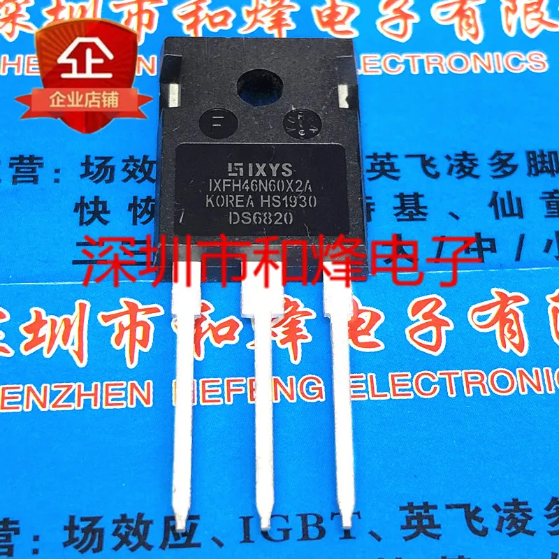 Free shipping  IXFH46N60X2A  TO-247 650V 46A     20PCS