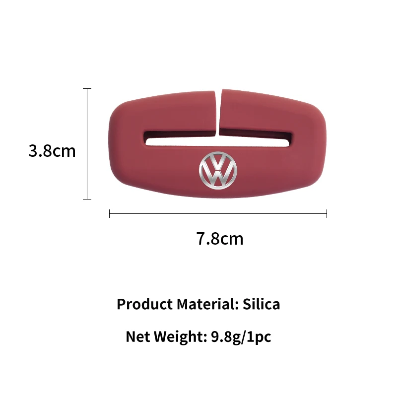 Car Seatbelt Buckle Cover Silicone Anti-scratch Protector Safety Belt Buckle Guard For VW Scirocco Jetta Beetle Golf Polo Touran
