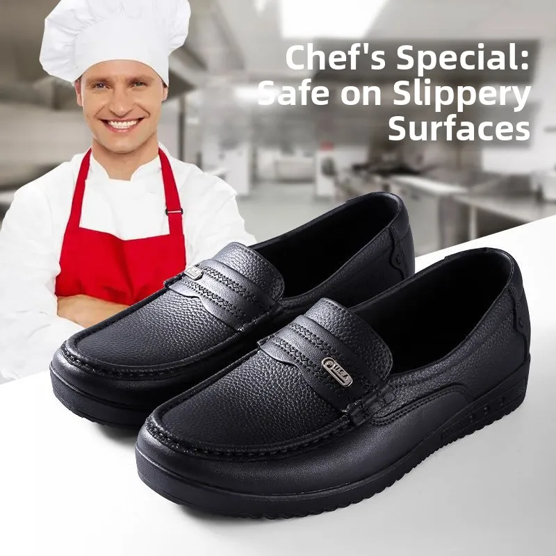 Short Tube Waterproof Plastic Rain Boots Men's Low Wear Resistant Anti Slip Oil Resistant Kitchen Work Shoes Chef Workwear