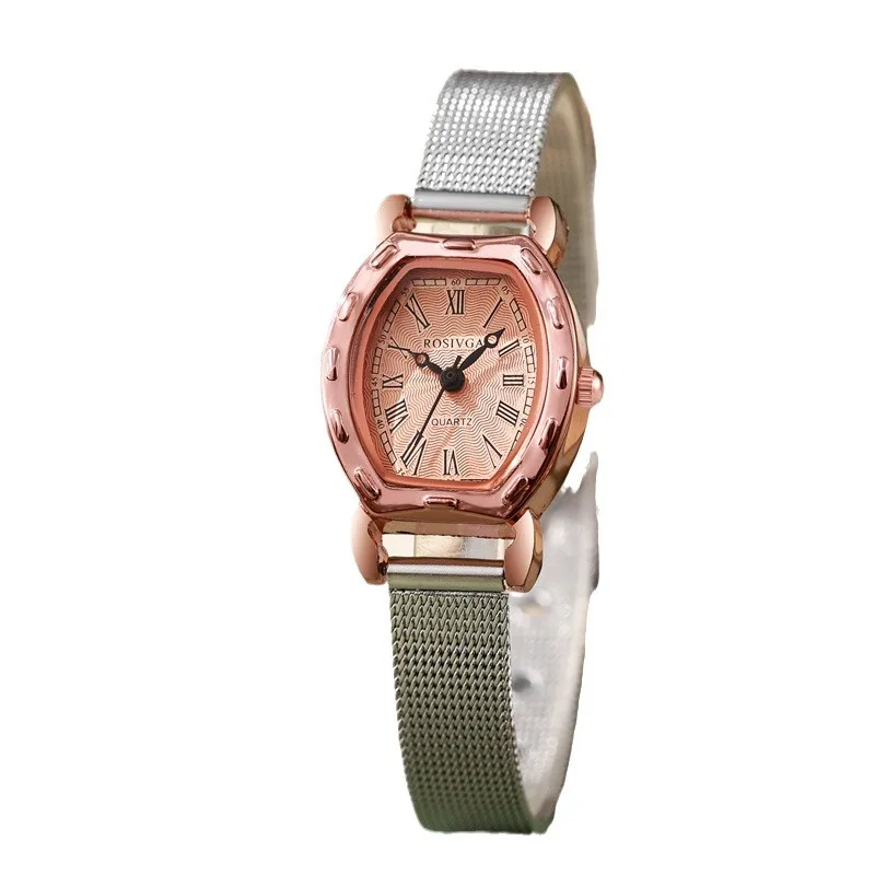 

Модные женские часы с сетчатым ремнем, темпераментные универсальные кварцевые часы