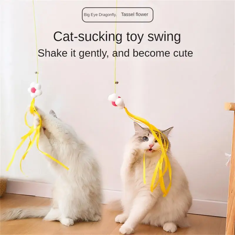 Interactive Cat Toy Hanging Simulation Cat Toy Funny Self-hey Interactive Toy for Kitten Playing Teaser Wand Toy Cat Supplies