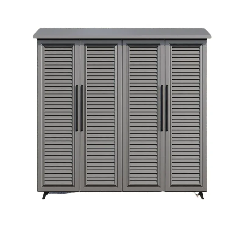 Outdoor courtyard aluminum alloy storage cabinet rain protection sun protection locker household outdoor garden all aluminum