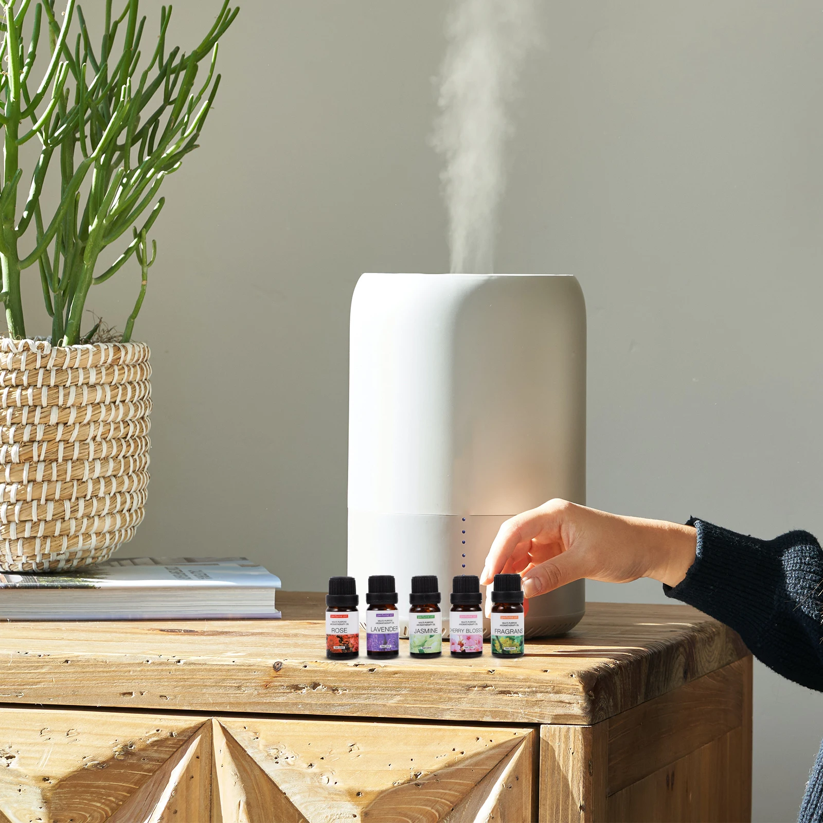 5 قطع من الزيوت العطرية مجموعة الزيوت المميزة لمرطب الناشر القابل للذوبان في الماء العلاجية الروائح مجموعة السفر هدية #5