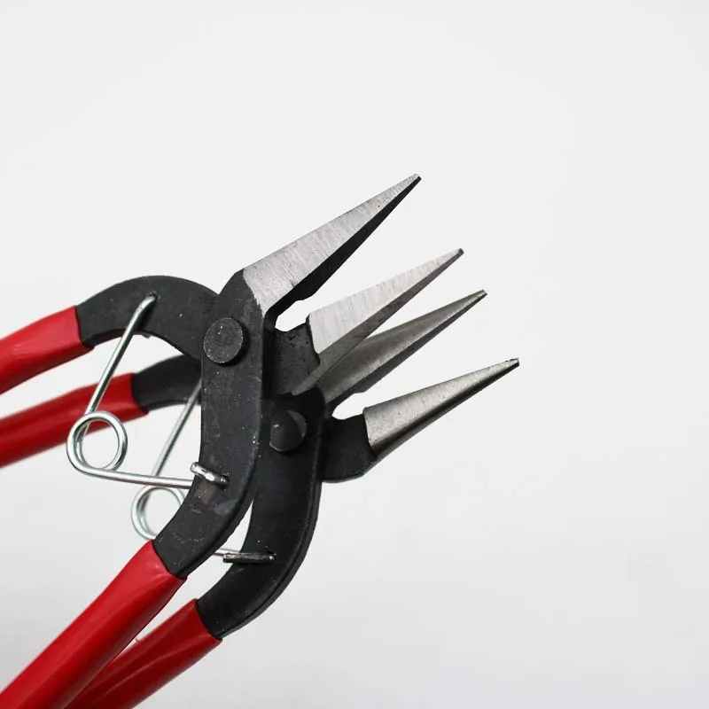 6 Inch Multi Tool Jewelry Pliers Set with Flat Round Nose Wire Wrapping Looping for DIY Beading Craft Repair