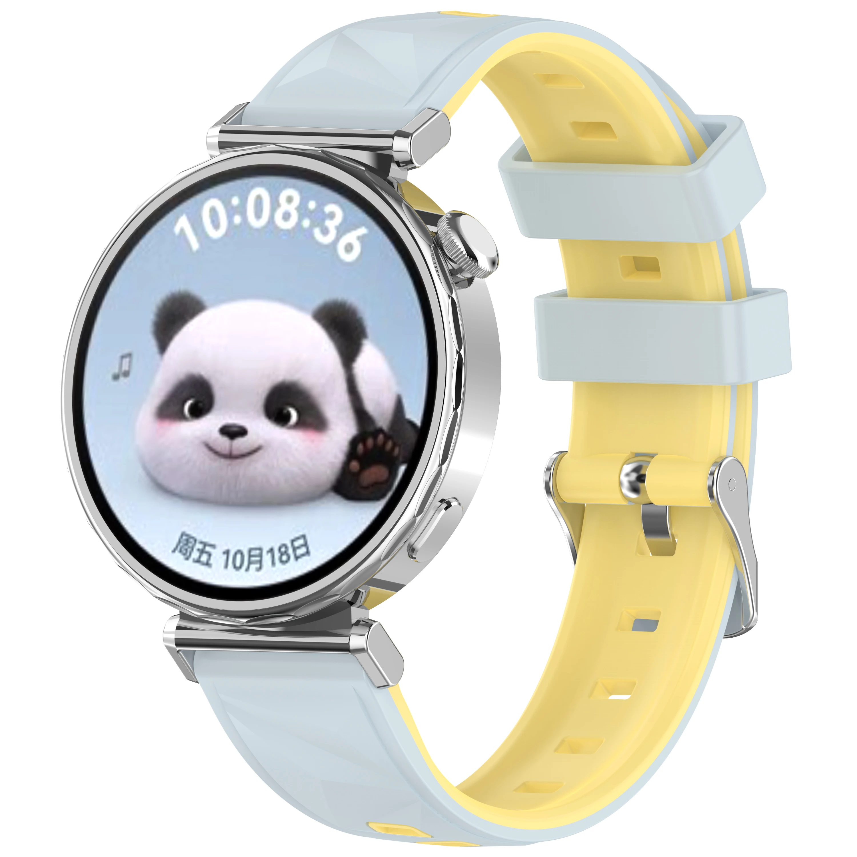 18mm Two-color Sport Bands for Huawei Watch GT6 GT5 Pro 42mm Women Compatible with Huawei Watch GT4 GT5 41mm Silicone Strap
