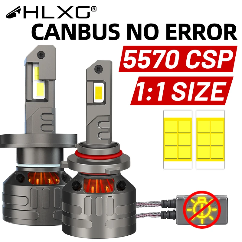 K5C H7 LED Headlights Canbus Led H4 H1 H11 H8 9005 HB3 9006 HB4 9012 HIR2 H9 60000LM 200W 5570 CSP Car Light Fog Lamp 12V 24V