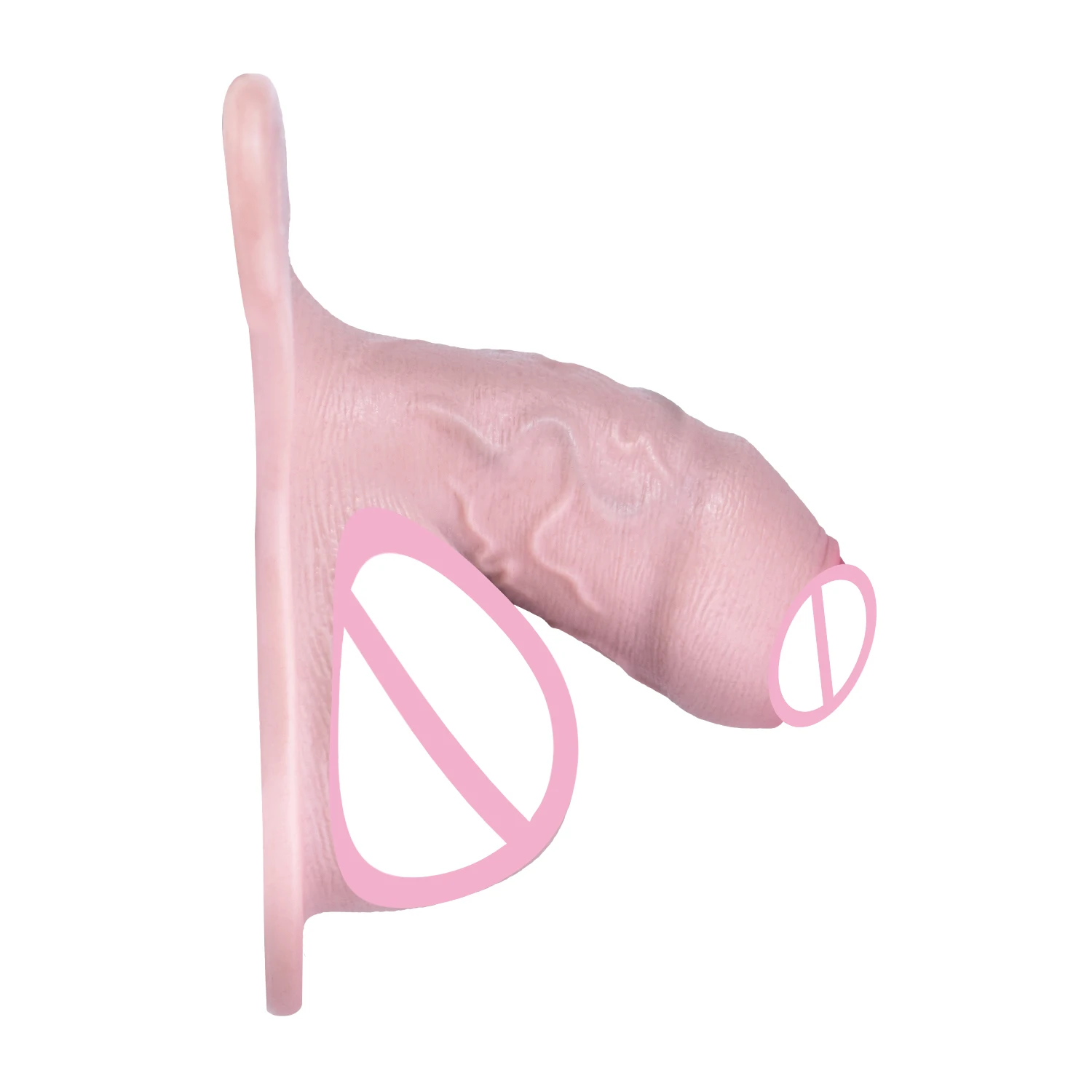 ANOSX Male Chastity Cage Skin Feeling Penis Sleeve Strap On Dildo Pant With Urethra Hole Cock Cages BDSM Sex Toys For Men view 5