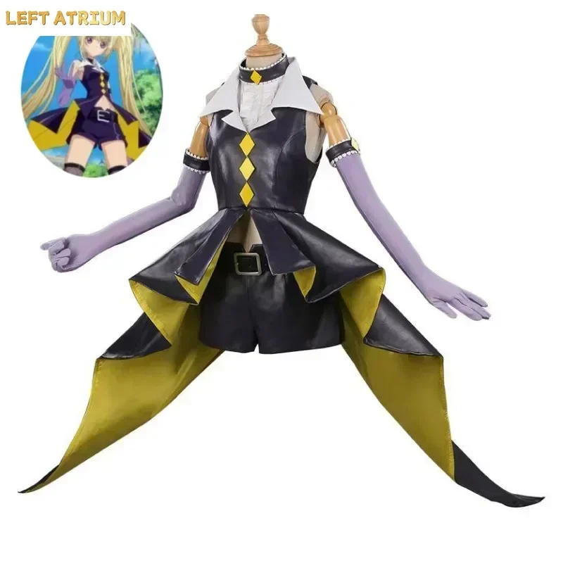 Disfraz de Cosplay de Anime Shugo Chara Tsukiyomi Hoshina Utau Dark Jewel 2025, Peluca, Top, Pantalones Cortos, Disfraz Sexy para Mujer para Halloween, Carnaval y Fiestas