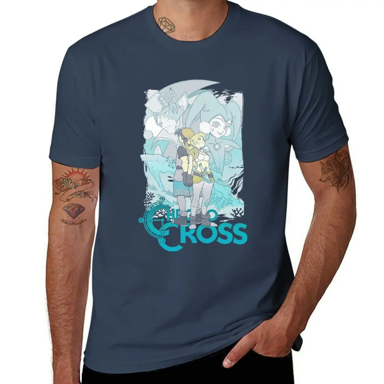Enjoystick Chrono Cross 34 Basic Novelty Graphics T-Shirt Work Daily Short Sleeve Top