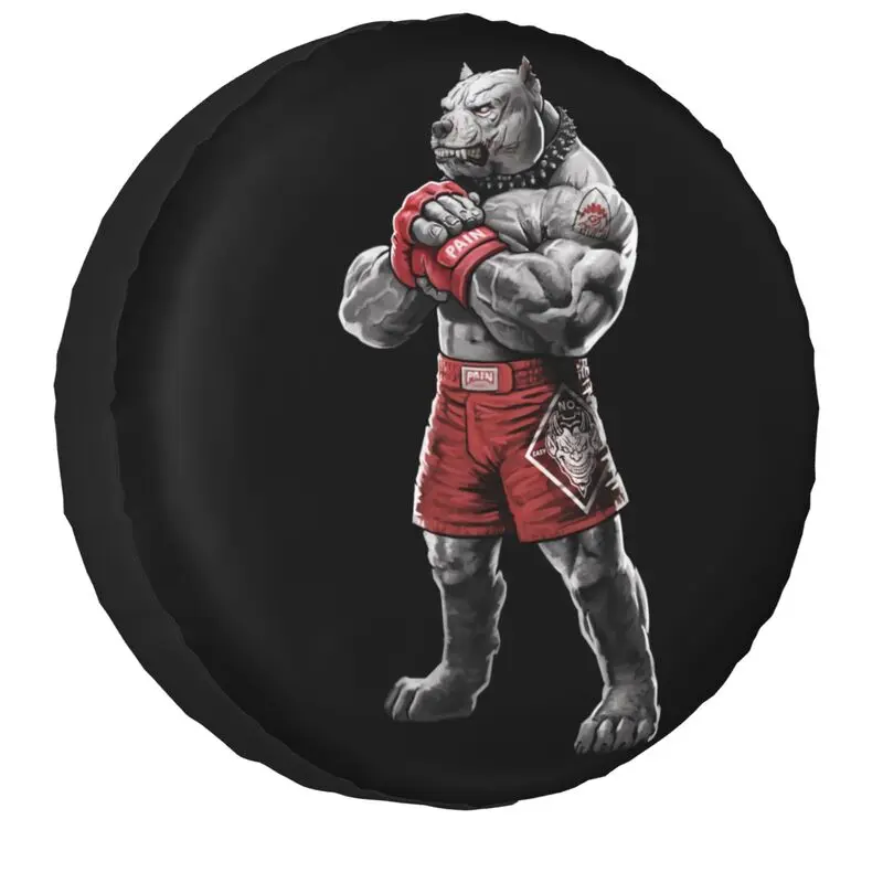 

Запасное колесо для Jeep Mitsubishi Pajero 4x4 RV Animal Grappling, чехол файтинг-боксера питбуля для защиты шин 14 "15" 16 "17"