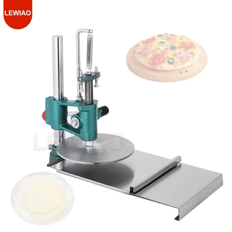 

Commercial Hand Pizza Dough Flattening Press Machine Stainless Steel Manual Cooked Flake Wrapping Pressing Equipment