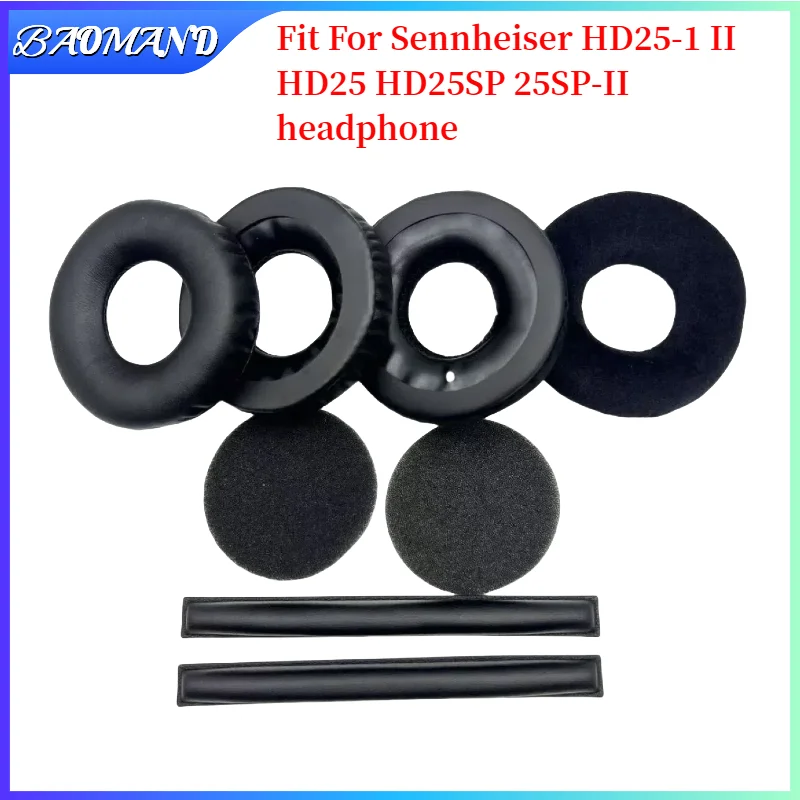 

BAOMAND Replacement Earpads Memory Foam Ear Cushion For Sennheiser HD25-1 II HD25 HD25SP 25SP-II Gaming Headset Earmuffs Earpads