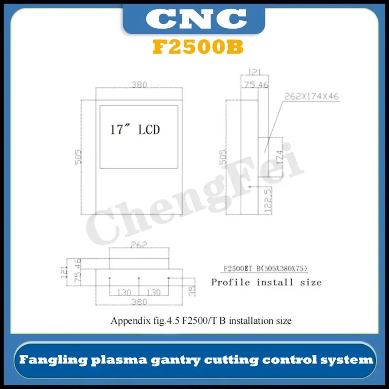 CNC Latest Plasma Flame Expert Fangling F2500B F2600 2-Axis Gantry Cutting Machine Operating System Cyclmotion