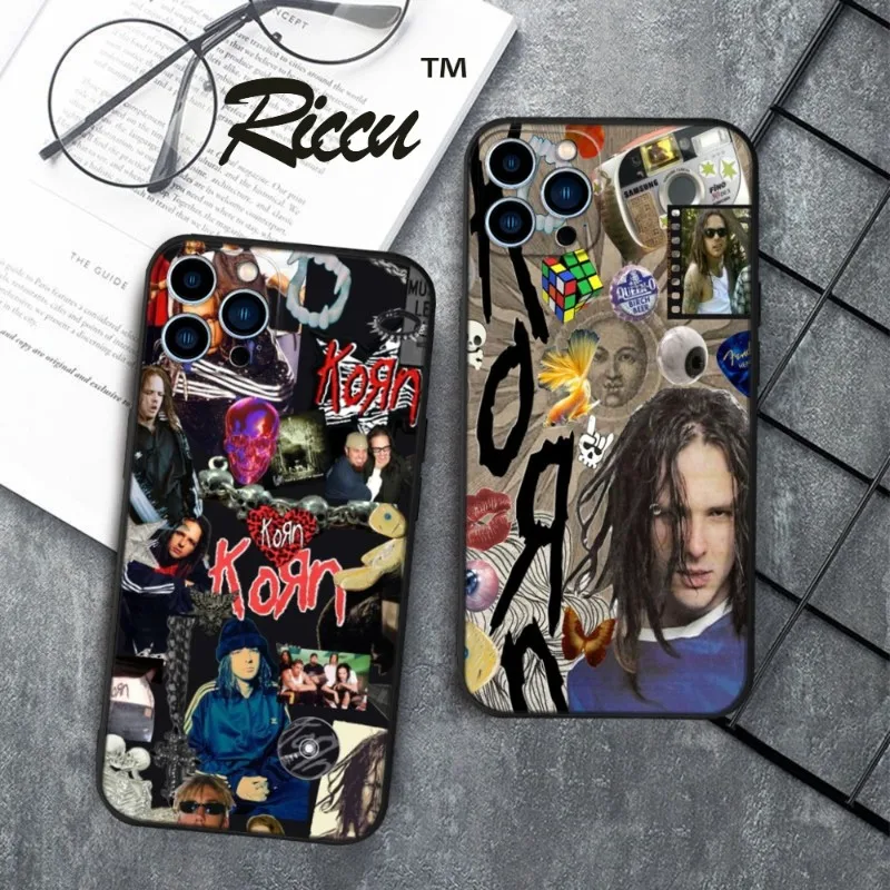 Korn Heavy Jonathan Davis Phone Case FOR IPhone 15 14 13 11 12 Pro 8 7 Plus X 13 Pro MAX XR XS MINI Soft Silicone Black Covers