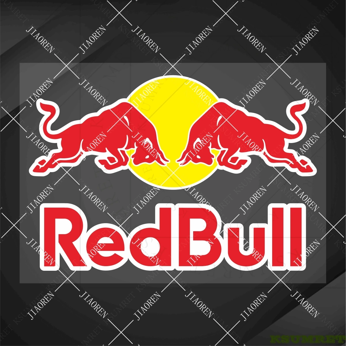 

Vinyl for Red Bull Sticker Motorcycle Decal Logo Waterproof