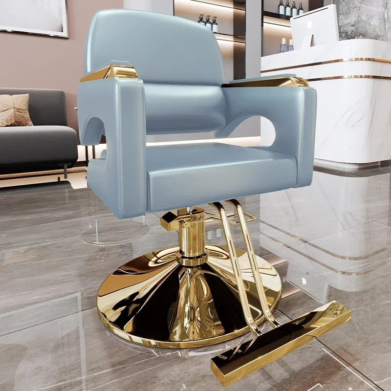 전문적인 심플한 이발 의자 고품질 트렌디한 편안한 인체공학적 살롱 의자 스타일링 심플한 실론 바베로 살롱 가구
