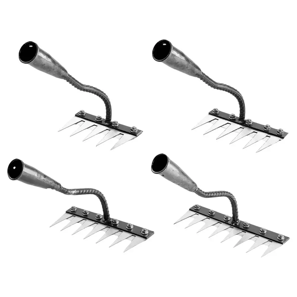 5/6/7/8 الأسنان الكربون الصلب حديقة اليد أشعل النار أداة مزرعة إزالة الأعشاب الضارة خدش الزراعية مسمار مسلفة معدنية مسلف حديقة أداة إزالة الأعشاب الضارة #5