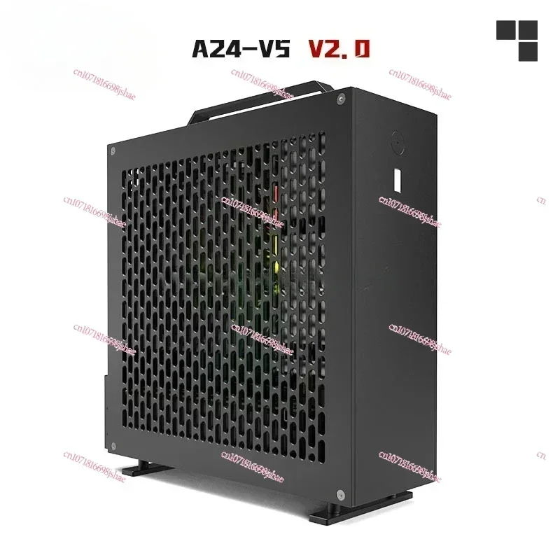 5 Litre Mini A24-V5 2.0 Dual Slot Single Display 1U Power Supply Itx Chassis with Double Chamfer