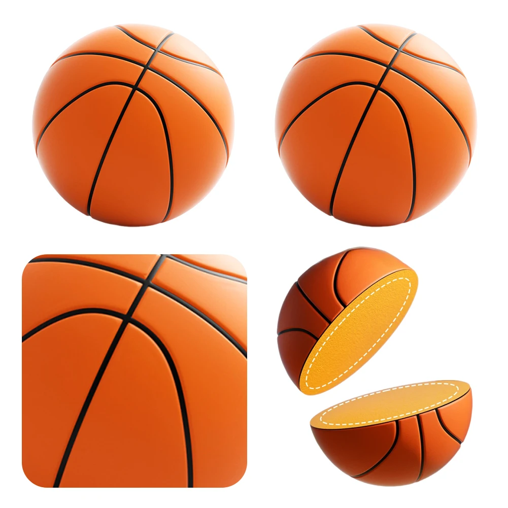 

Бесшумный баскетбольный мяч Тихий прыгающий баскетбольный мяч для тренировок в помещении Тренировочный баскетбольный мяч для занятий в помещении