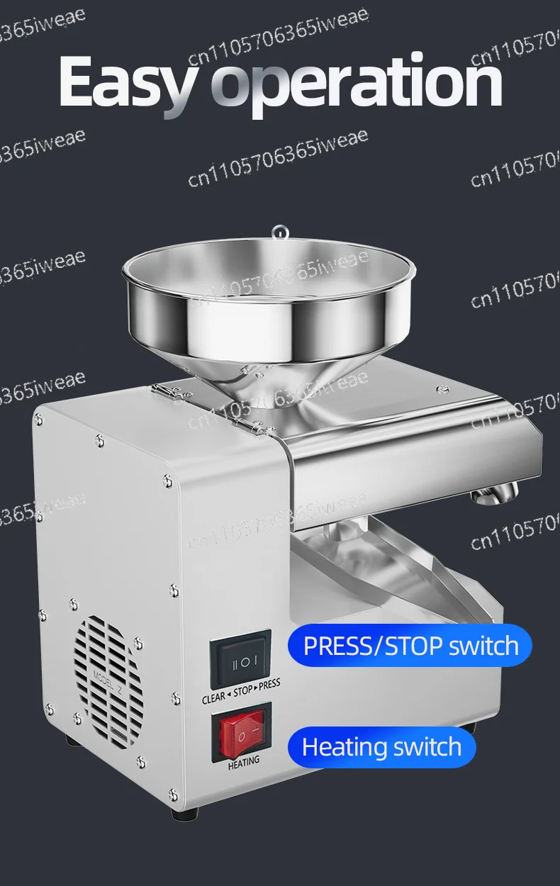 Suitable for Nut Seeds Avocado Coconut Almond Olive Juicing R6 Oil Press Household Cold Press Extractor