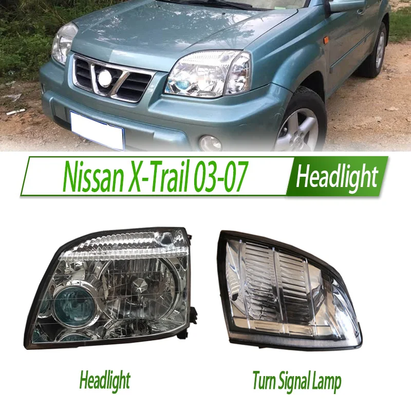 

For Nissan X-Trail 03-07 Halogen Headlight Assembly OEM Style Front Headlamp Bulb Socket Plug & Play Replacement