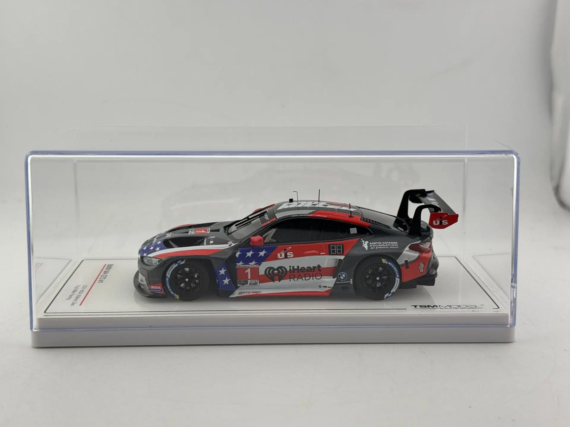 No Color Box TSM 1/43 Scale BMW M4 GT3 #1 Car Model