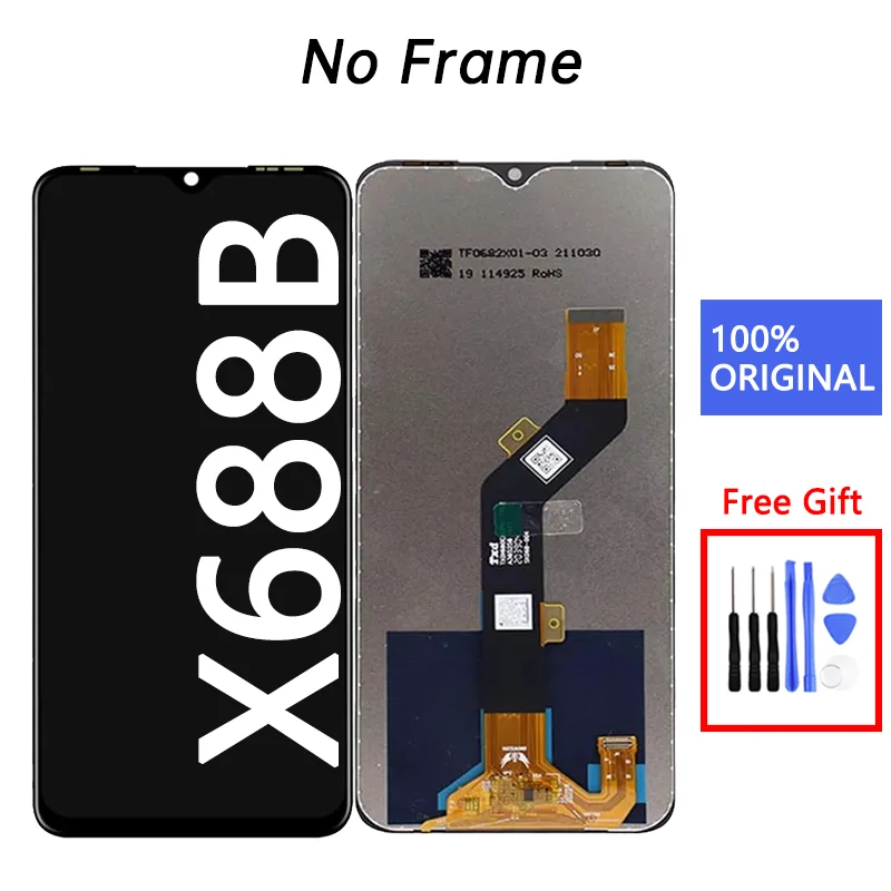 6.82\'\' For Infinix Hot 10 Play LCD x688b display Touch Screen Digitizer Assembly For Infinix Hot 10 Play X688C X688B LCD