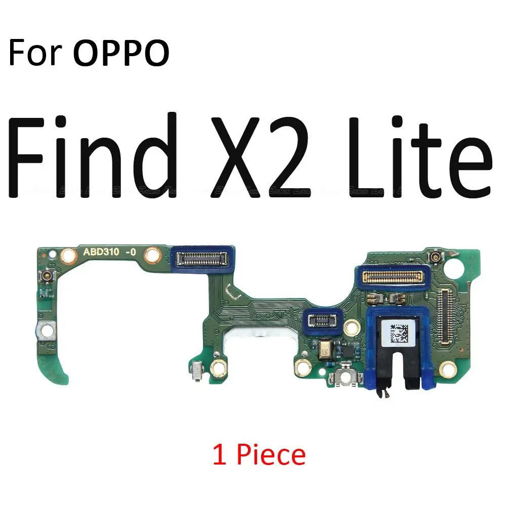 Headphone Jack Audio Microphone Connector Complete Board Flex For OPPO Find X2 Lite Reno Z Reno2 F Reno3 Reno4 Realme 2 Pro X