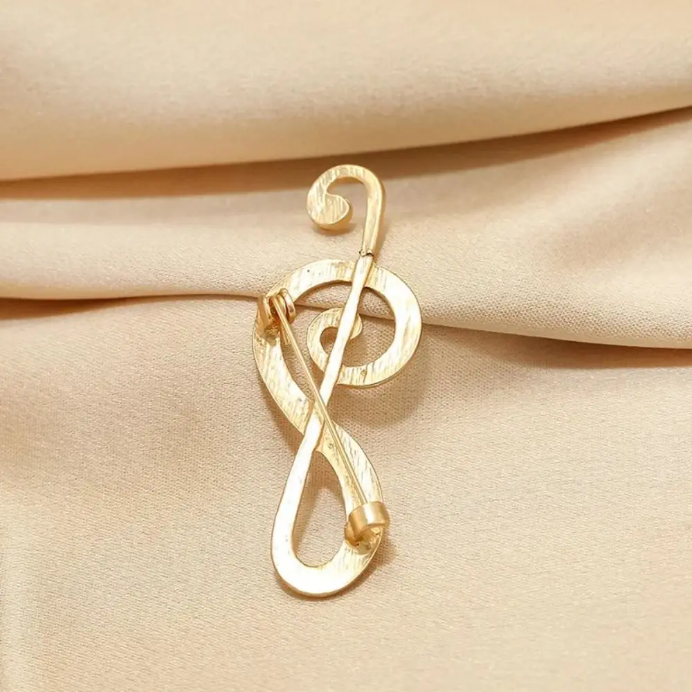 Exquisite Music Instrument Eighth Note Pin Music Note Vintage G Clef Brooch Gold Jewelry Treble Clef Pins Music Lover
