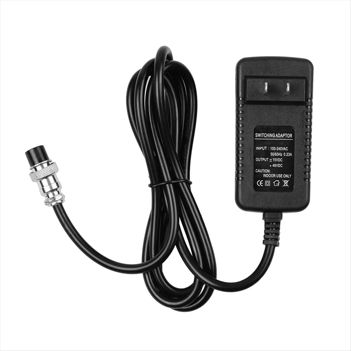 SCLS Mixing Console Mixer Power Supply AC Adapter 15V/48V 0.23A Universal 4-Pin Connector for 16 Channels Mixing US Plug