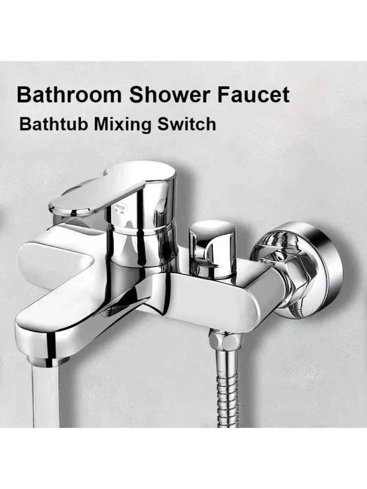 

Bathroom Shower Faucet Mixing Valve Set Bathtub Mixing Switch Triple Hot and Cold Faucet Faucet