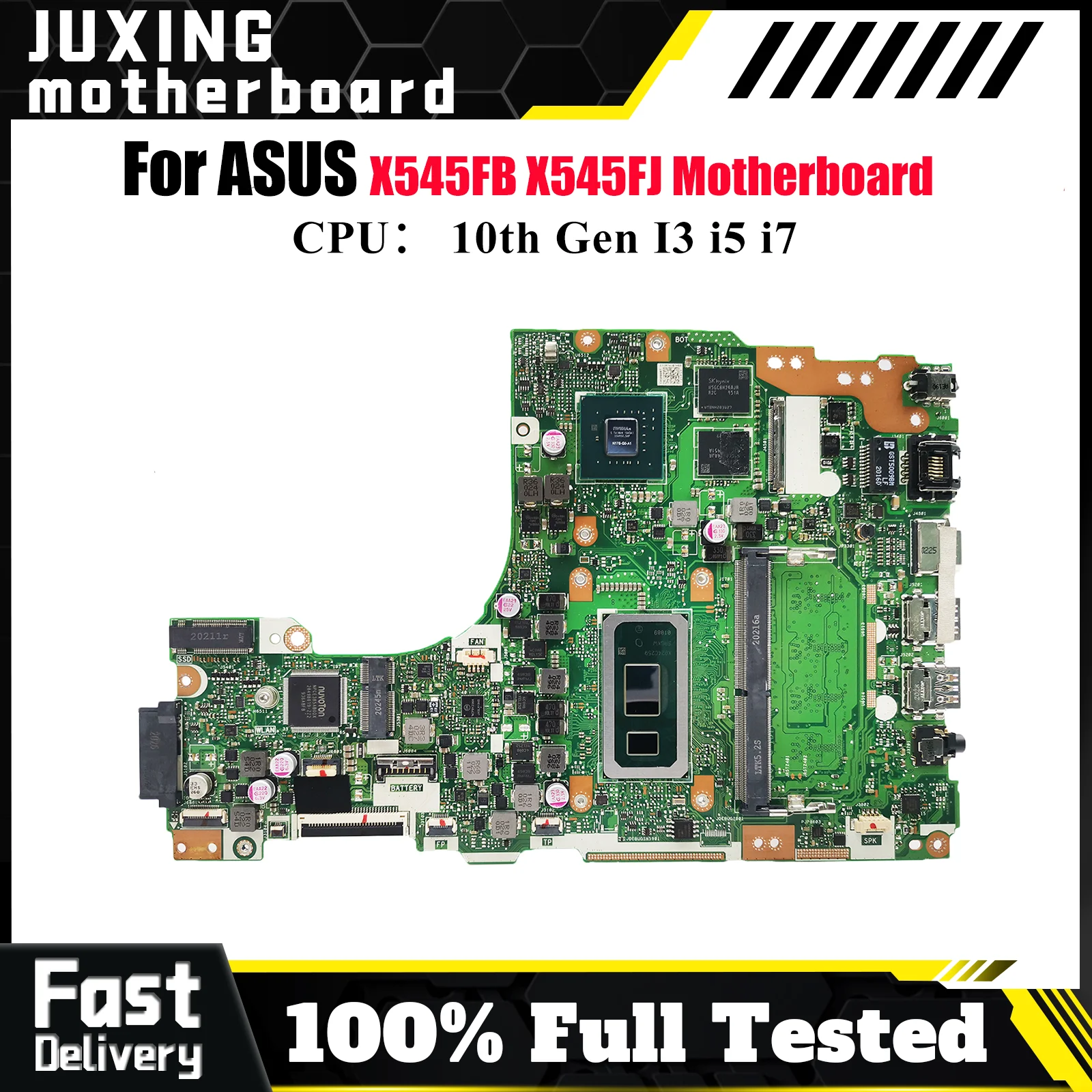 

X545FB Материнская плата для ноутбука ASUS VivoBook X545F X545FJ X545FB Материнская плата для ноутбука 10-го поколения I3 i5 i7 tests ОК быстрая доставка