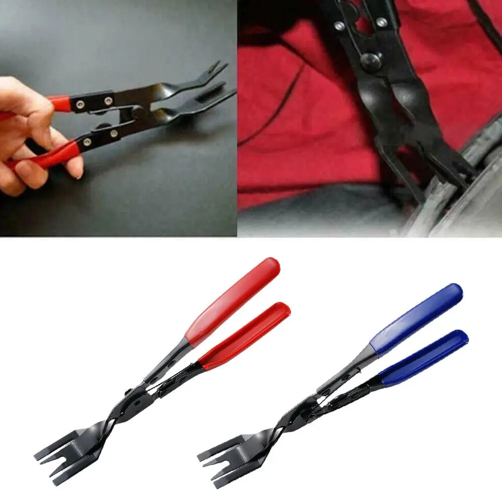 Auto Headlight Opening Pliers Trim Clip Removal Tool Plastic Rivet Buckle Remover Door Panel Pliers Heat-Treated Steel Car Tool