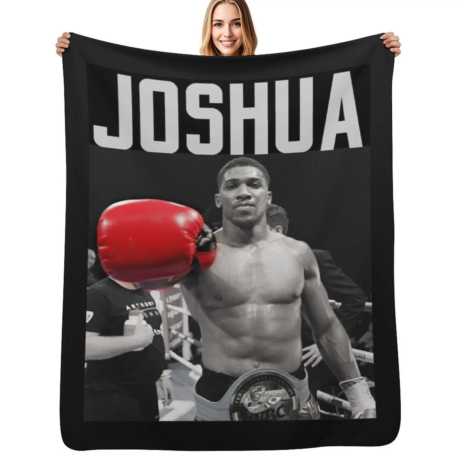 

Anthony Joshua Classic T-Shirt.png Throw Blanket Soft Warm Blanket Gift for Men Women Adults