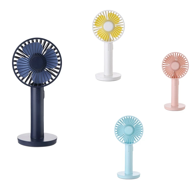 

HOT-Handheld Fan With Cosmetic Mirror Rechargeable Air Cooler For Home