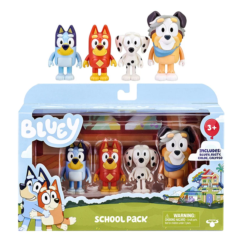 

Bluey And Bingo Friends School Family Styles Movable Joints Action Figure Model Dolls Children Birthday Party Ornaments Toys