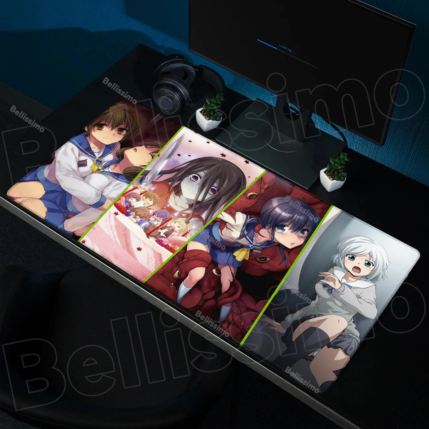 

Xxl HD Anime Corpse Party Mouse Pad E-Sports PC Accessory Decoration Desk Mat Computer Large Playmat Extended Rubber Mousemat