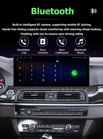 안드로이드 14 카 라디오 안드로이드 오토 BMW 5 시리즈 E60 E61 2004-2011 멀티미디어 플레이어 GPS 네비게이션 BT DSP 무선 카플레이