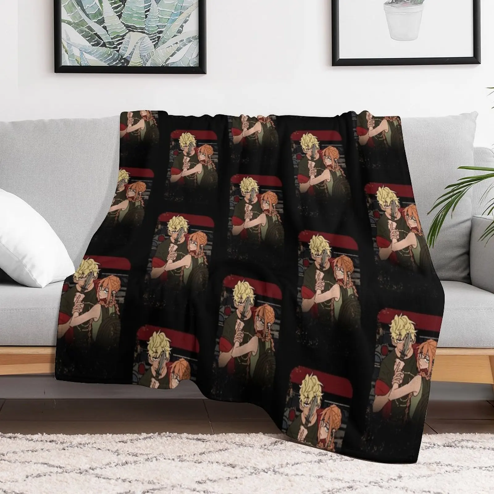 

School Bus Graveyard Vintage Throw Blanket Flannels Plaid on the sofa warm winter Blankets